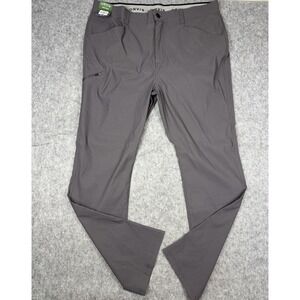 NEW Orvis Trek Pants Mens 40x34 Gray Stretch Water Repellent Hiking